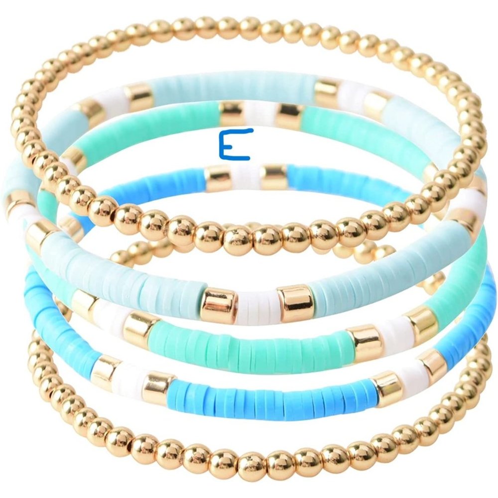 New Surfer Heishi Clay Bead Bracelets for Women Bohemian Stackable Evil …